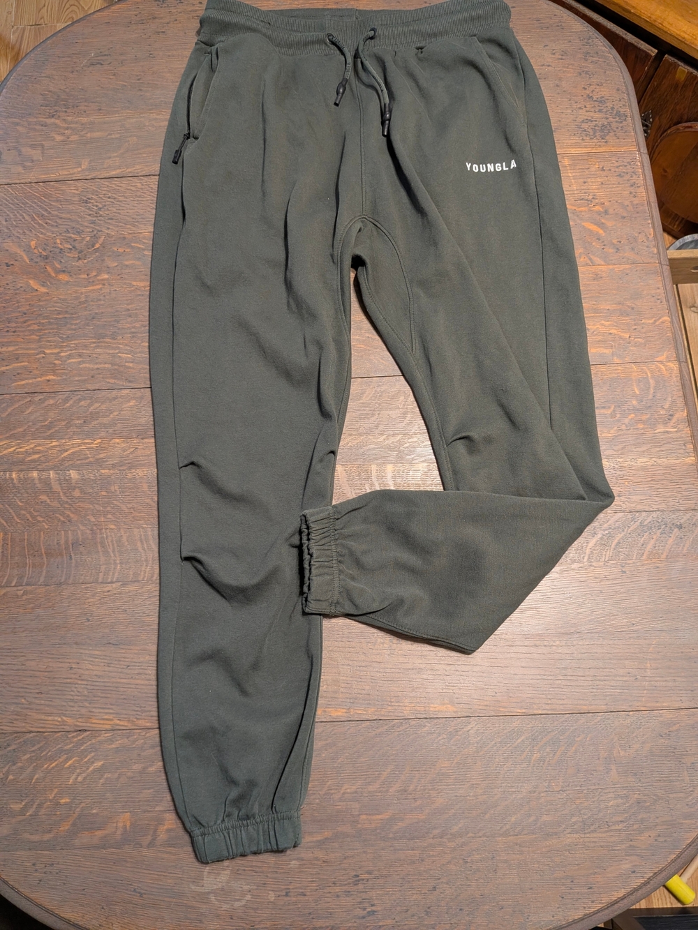 YoungLA Men's  Green Athletic Training Pants